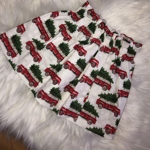 Handmade Christmas car paper bag skirt 2T Audrey Reign Boutique
